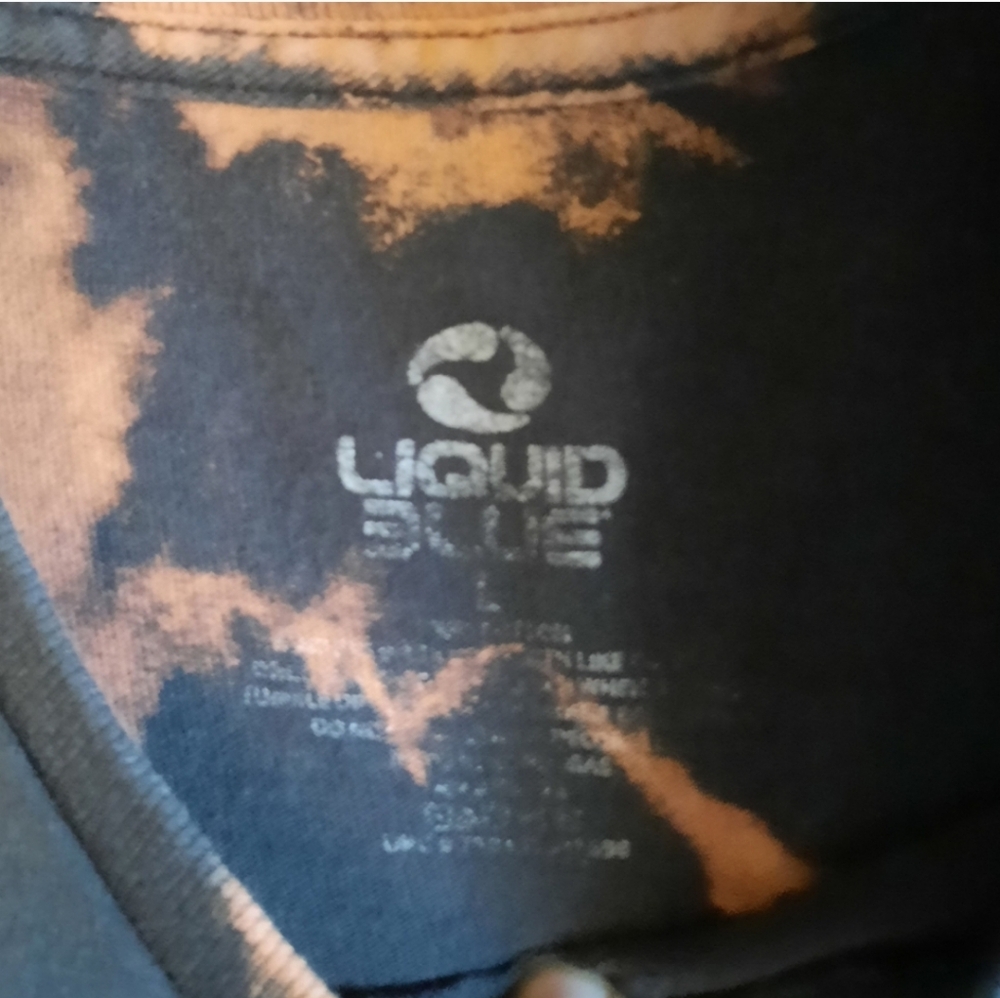 ☆[Liquid Blue]☆ Pink Floyd bleach dye tee - Picture 3 of 3